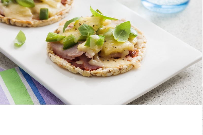 CORN THINS Pizza, Ham & Pineapple topping