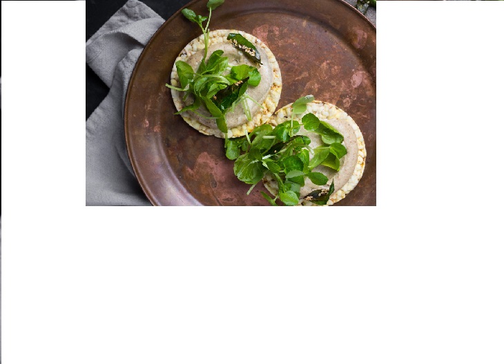 Curry Cashew Dip & Watercress on CORN THINS. Gluten Free, Vegan