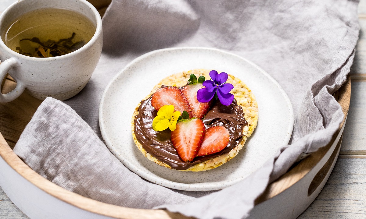 Nutella & strawberries as a Mother's Day treat for Mum