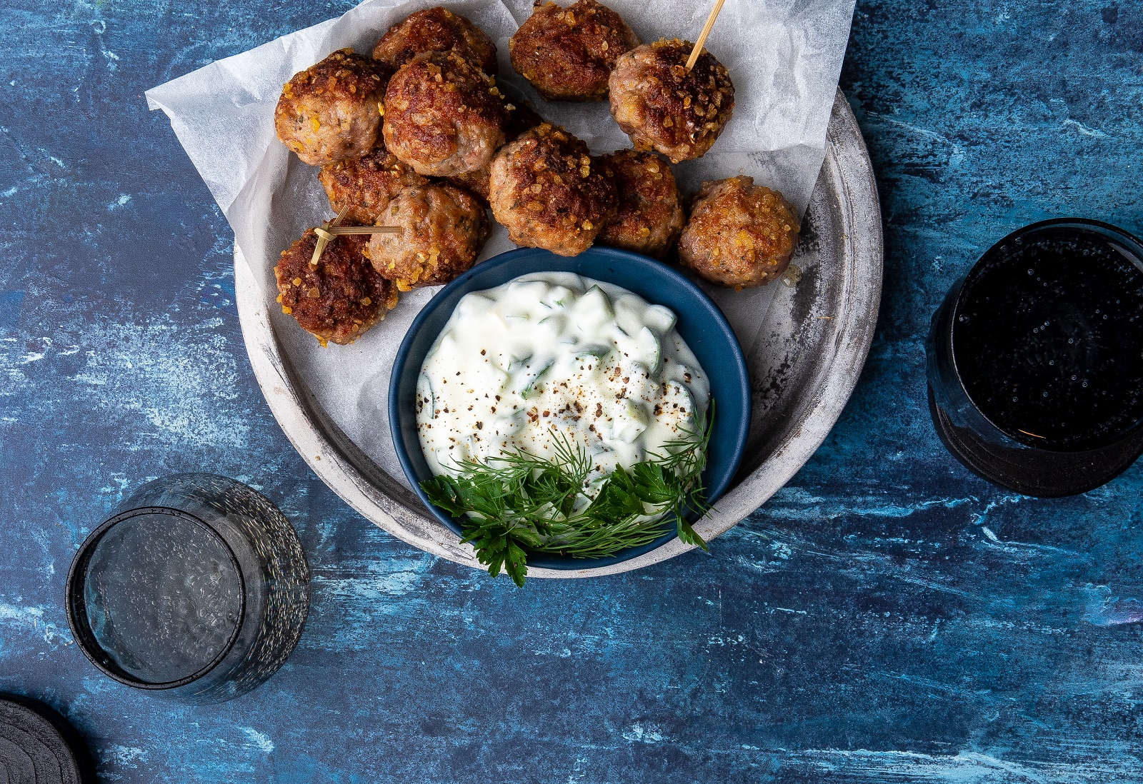 Gluten Free Meatballs using Corn Thins slices