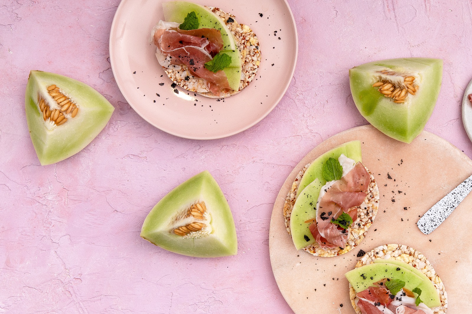 Prosciutto, Honeydew Melon & Mint 