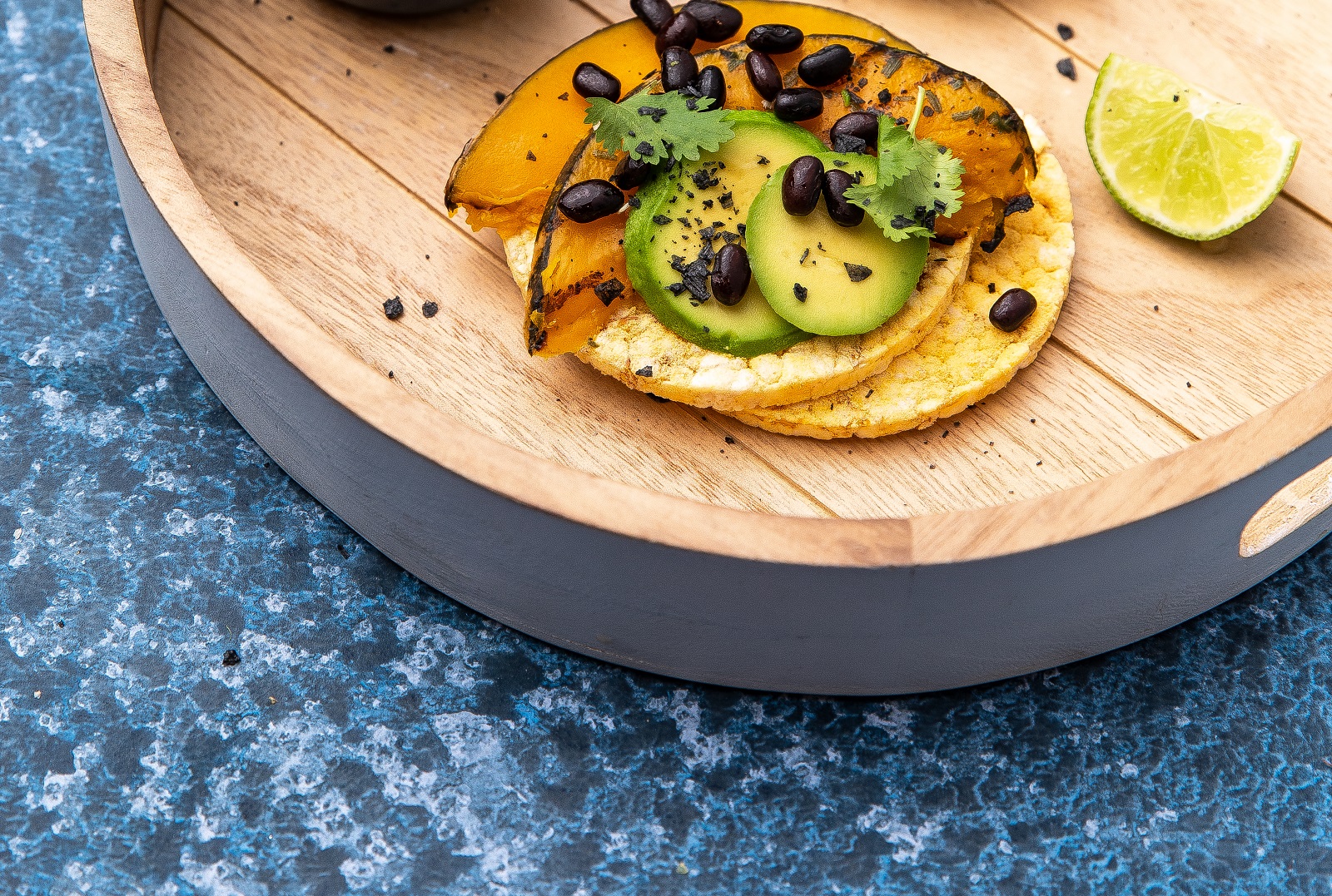 Roast Pumpkin, Black Beans, Avocado & Coriander 