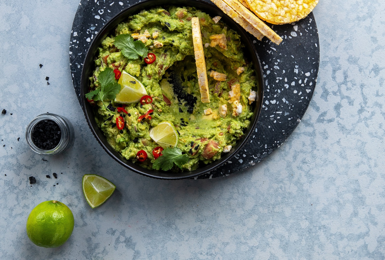 Guacamole + Corn Thins Slices