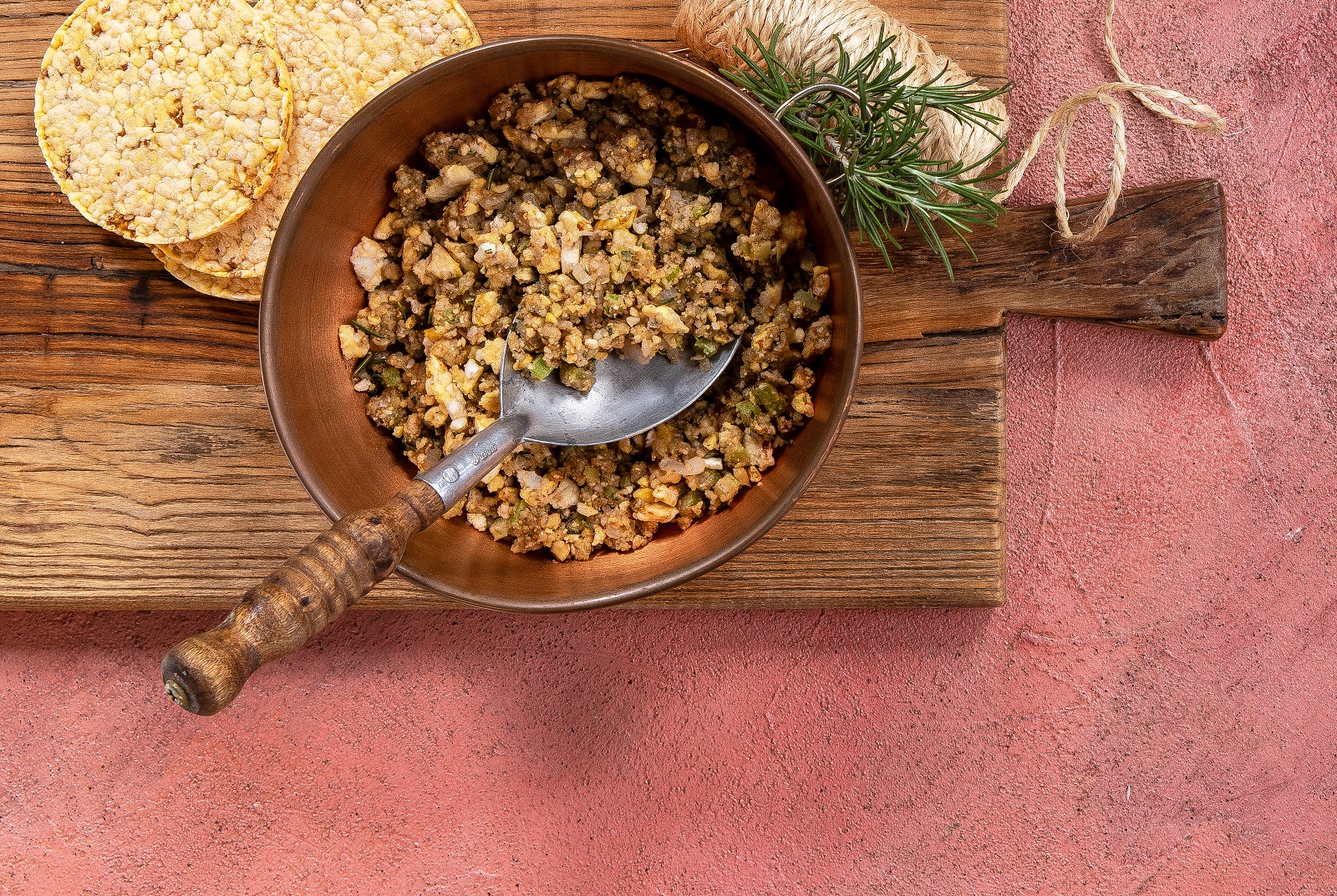 Walnut and Sage Thanksgiving Stuffing using CORN THINS slices