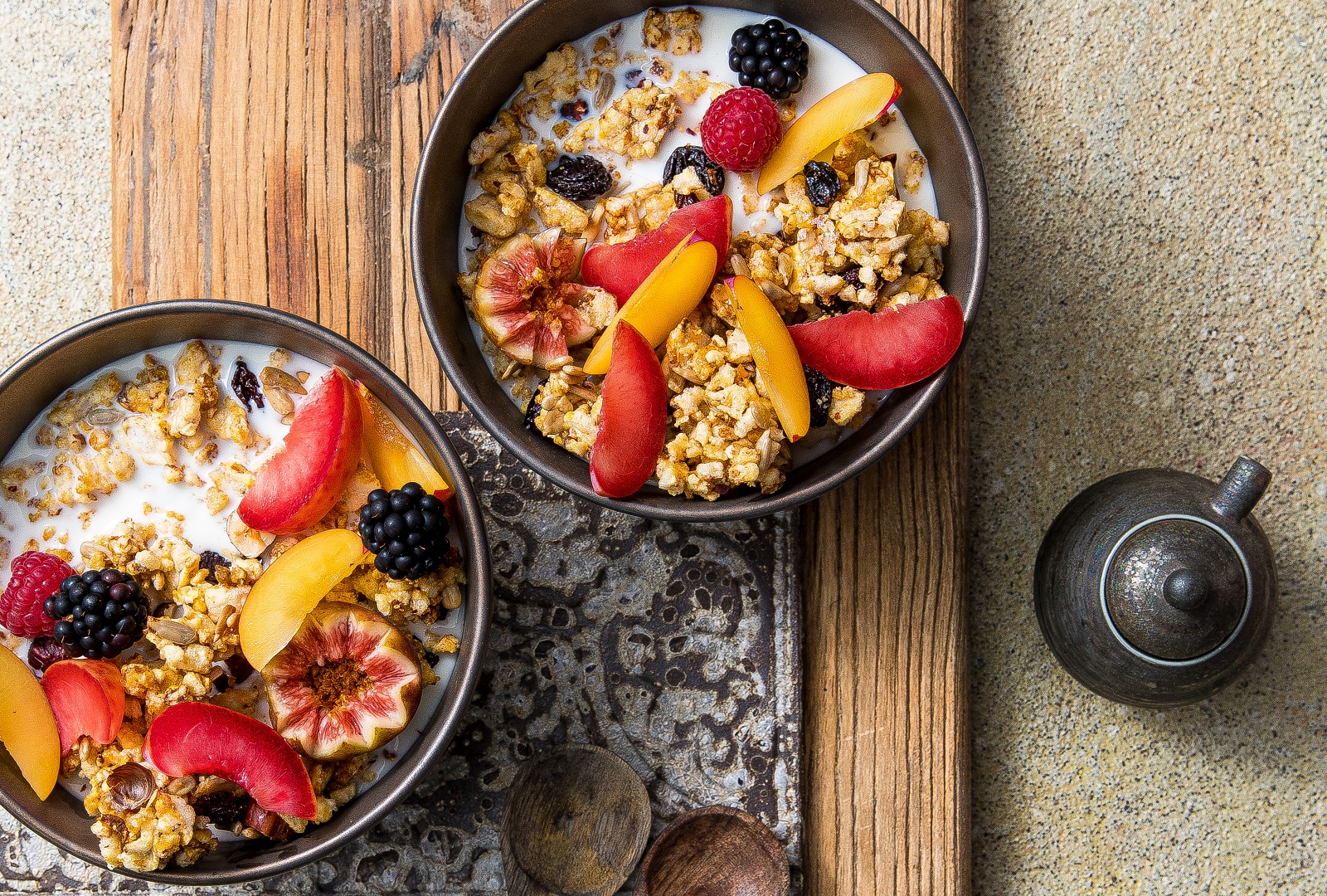 Crunchy breakfast clusters made using Corn Thins slices