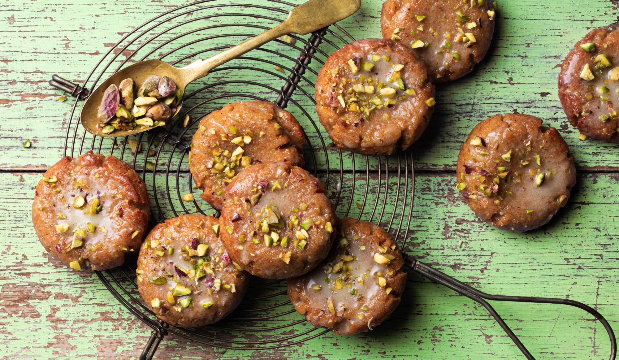 Orange & Pistachio CORN THINS Cookies