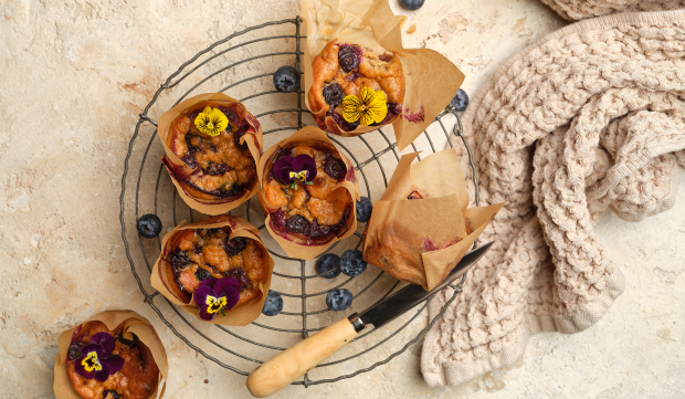 Date & Blueberry Muffin using Corn Thins slices