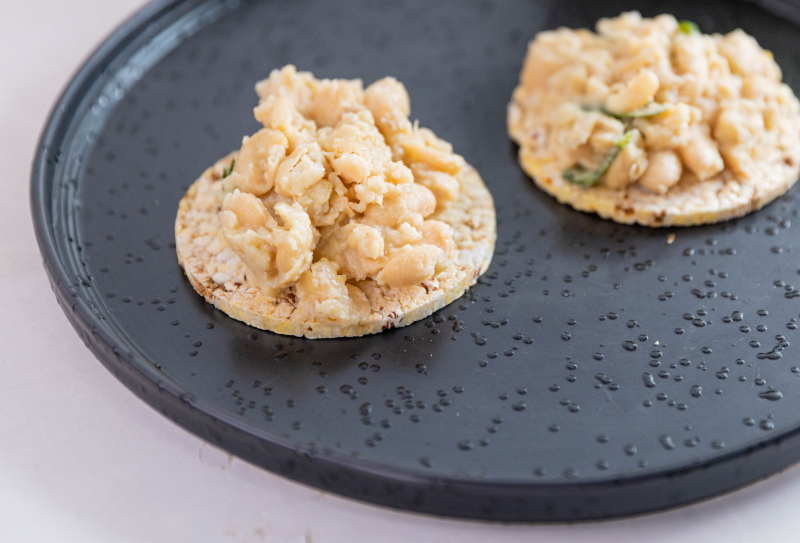 Bean Dip with Corn Thins slices