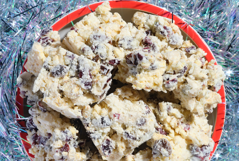 White Chocolate Crunch Slice using Corn Thins slices