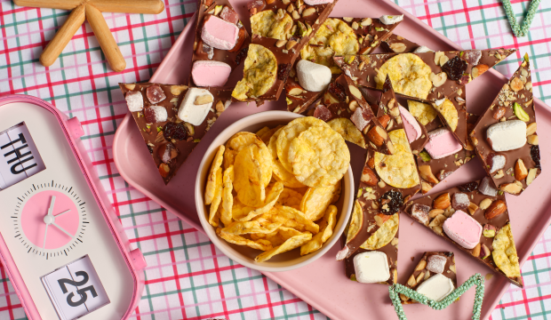 Minis rocky road choc bark