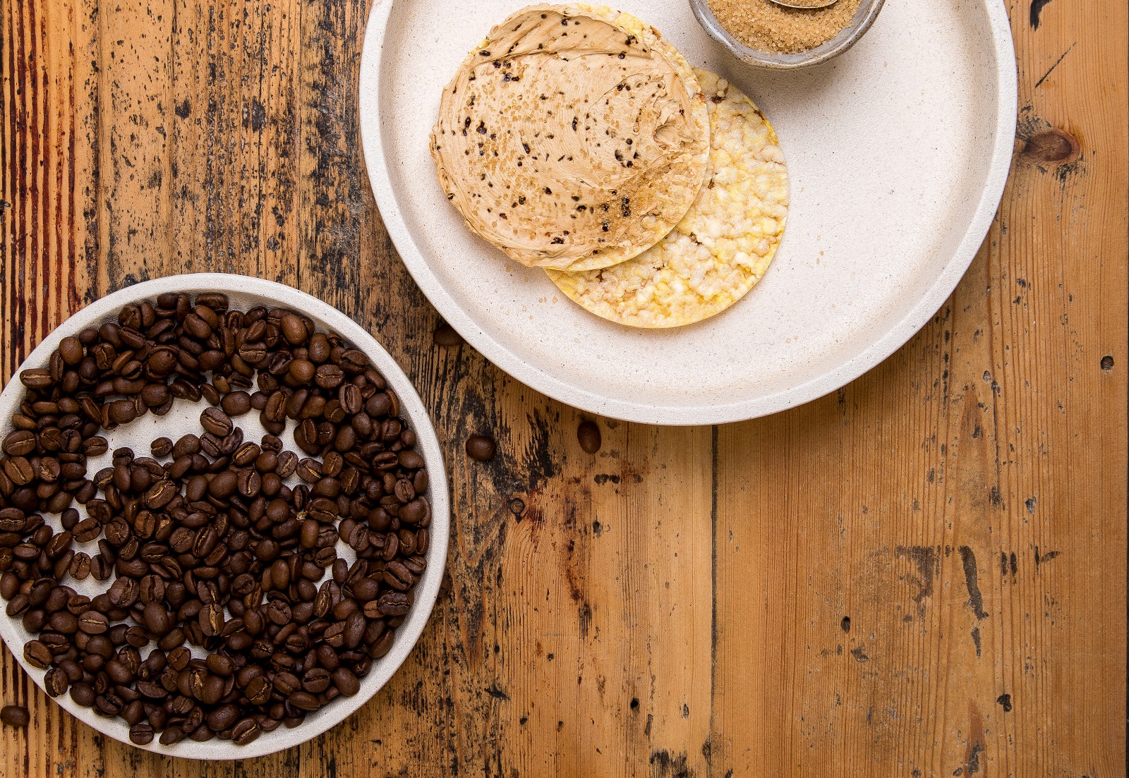 Home made tiramisu spread on CORN THINS slices