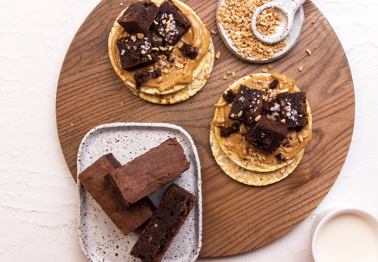 Peanut Butter, Chocolate Brownie & Crushed Peanuts