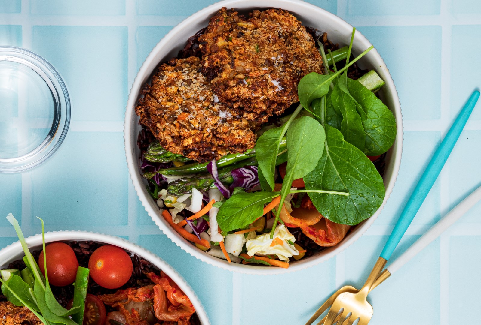 Lentil Burgers using CORN THINS slices instead of bread slices