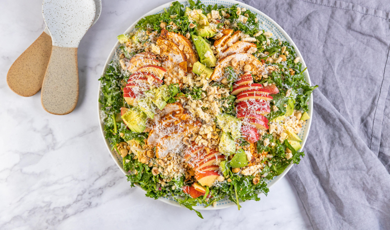 Crunchy Harvest Chicken Salad with Corn Thins crumbs